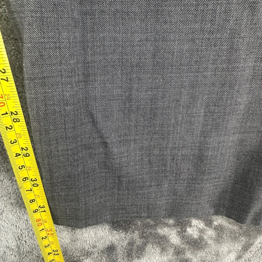 J.Crew Thompson Mens Gray 100% Wool pleated Dress Pants Trousers 38x32